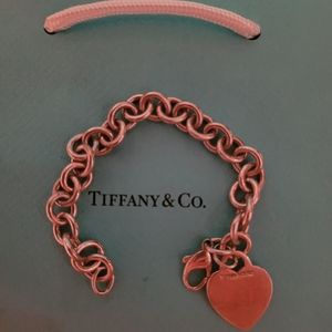 Tiffany & Co  blank heart bracelet